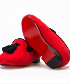 Boys Red Bottom Loafers