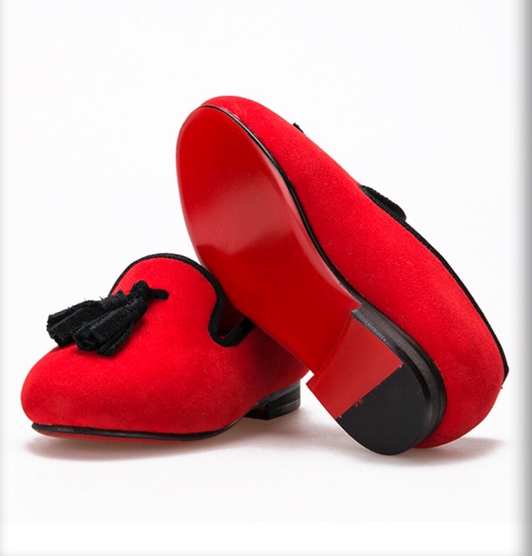 Boys Red Bottom Loafers